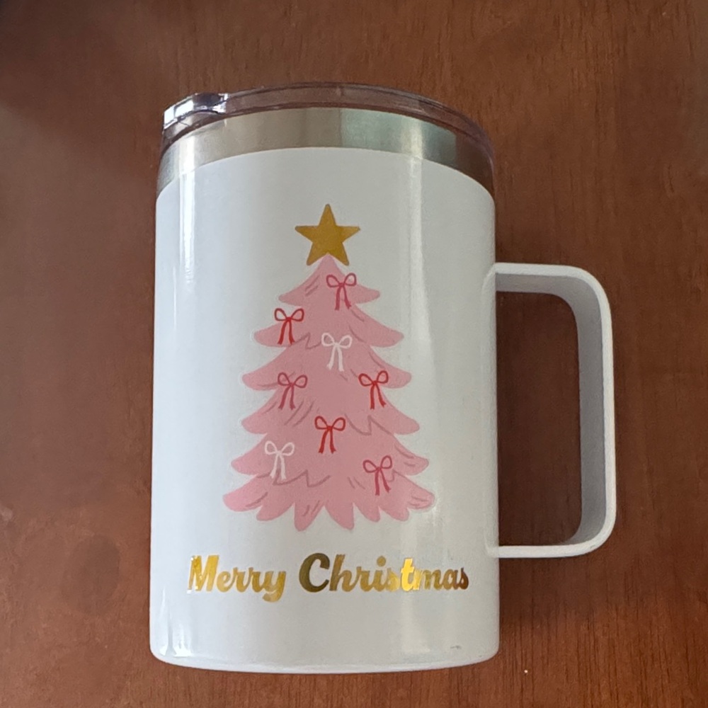 Umi White and Pink Christmas Mug